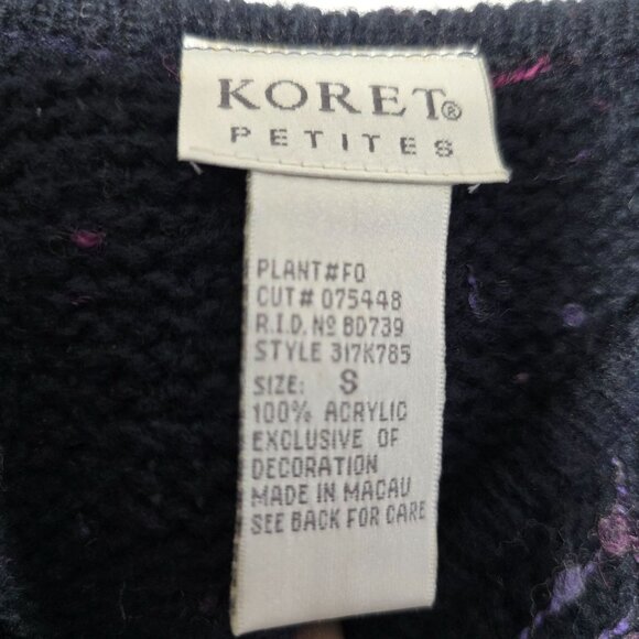 Koret Cardigan Small 6-8 Whimsigoth Grandma Grunge Cottagecore Vintage Knit - Picture 3 of 7